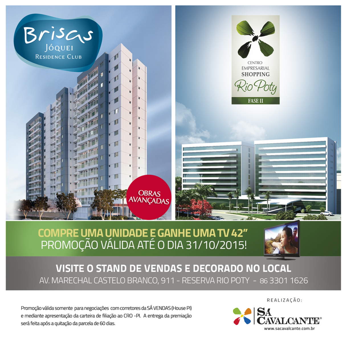 Brisas Jóquei Residence Club oferece promoção especial aos filiados do CRO-PI
